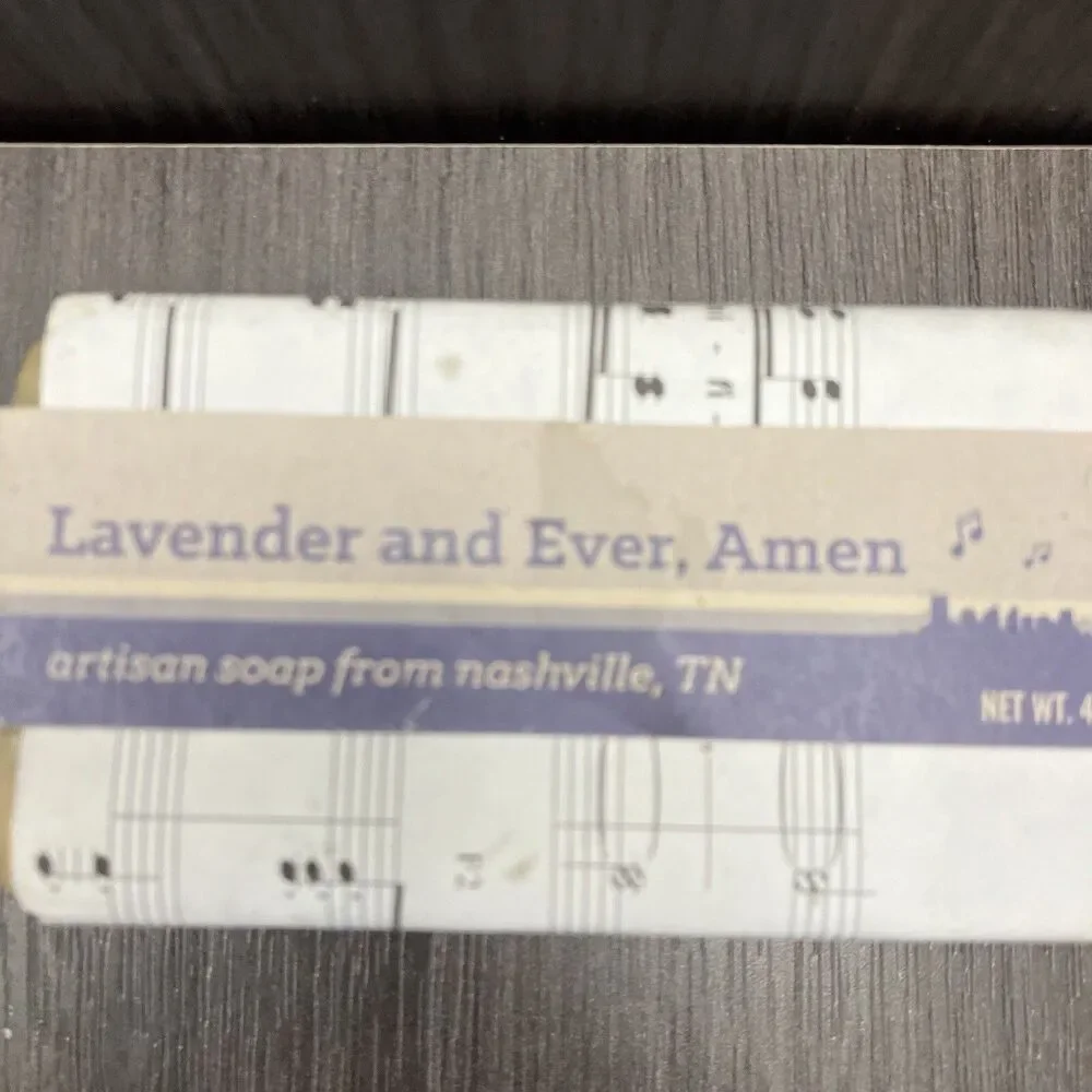 Music City Suds Lavender And Ever, Amen 4oz Bar of Soap Nashville Artisan New